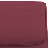  Klupa crvena boja vina 100x64x80 cm od tkanine | shoptok.hr