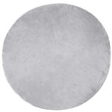 vidaXL Lažni Ovčji Tepih Siva 200 x 200 cm Poliester | shoptok.hr
