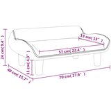  Dječja fotelja svjetlosiva 70x40x24 cm baršunasta | shoptok.hr