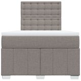  Krevet s oprugama i madracem smeđesivi 120 x 200 cm od tkanine | shoptok.hr