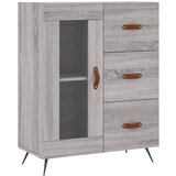 Maison Chic Komoda - Predalnik siva sonoma 69,5x34x90 cm inženirski les, (21717127) Cene