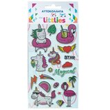 Luna The Littlies: Čudoviti Samorogi 3D napihnjeni komplet nalepk na listu velikosti 10x22 cm Cene