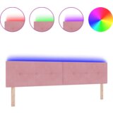  LED uzglavlje s dugmadi ružičasto 100 cm baršun | shoptok.hr