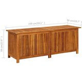 vidaXL Vrtna škatla 150x50x58 cm trden akacijev les | Shoptok.si