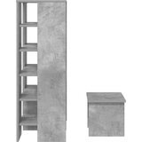  Ormar za cipele s policom 2 pcs Betonski sivi Konstruirano drvo | shoptok.hr