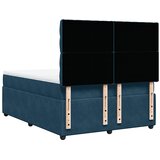 Krevet s oprugama i madracem plavi 140x190 cm baršunasti | shoptok.hr