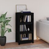 vidaXL Ormarić za knjige Crna 50 x 35 x 97 cm od masivne borovine Cijene