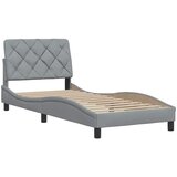  Okvir za krevet bez madraca svjetlosivi 90x190 cm od tkanine | shoptok.hr