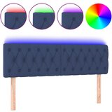 vidaXL LED posteljno vzglavje modro 144x7x78/88 cm blago, (20952283) Cene