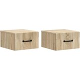  Stenski nočni omarici 2 pcs Sonoma hrast 34,5 x 33 x 20 cm, (5000209397) | Shoptok.si