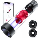 SuperLove Automatic Vaccum Pump Masturbator with Suction & Vibration & App Cene