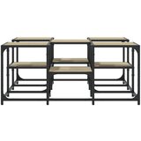  Stolić za kavu boja hrasta 91x91x40 cm konstruirano drvo | shoptok.hr
