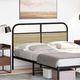  Uzglavlje boja hrasta sonome 120 cm čelik i konstruirano drvo | shoptok.hr