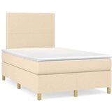  Krevet box spring s madracem krem 120 x 190 cm od tkanine | shoptok.hr