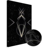  Slika - Symmetry of Shapes (1-part) - Graphic Motif in Black Shade 20x30 Premium Print | shoptok.hr