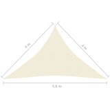 Jedro za zaštitu od sunca 160 g/m² krem 4 x 4 x 5 8 m HDPE | shoptok.hr