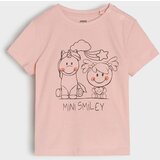 Sinsay Pamučna majica s printom Mini Smiley | shoptok.hr