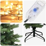  Umjetno božićno drvce s nogom 180 cm 300 LED lampica - 180 cm s LED svjetlima | shoptok.hr