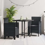 vidaXL Vrtni stol Set 2 Antracit Plastika Srednje Vzdržljivo | Shoptok.si
