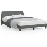 vidaXL Posteljni okvir z vzglavjem temno siv 120x200 cm blago Cene