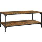 The Living Store Klubska mizica dimljeni hrast 100x50x40 cm inženirski les - Klubska Mizica, (21421430) | Shoptok.si