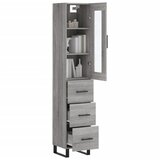  Visoka komoda siva sonome 34,5x34x180 cm od konstruiranog drva | shoptok.hr