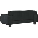  Dječja fotelja crna 70 x 45 x 30 cm baršunasta | shoptok.hr