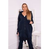 Kesi Insulated set with a long sweatshirt in dark blue color | ePonuda.com