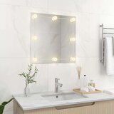  Stensko ogledalo z LED lučkami kvadratno steklo, (20798495) | Shoptok.si