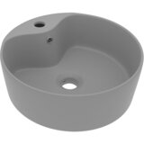  Luksuzni umivaonik mat svjetlosivi 36 x 13 cm keramički | shoptok.hr