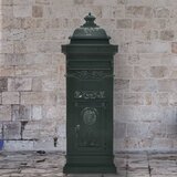  stoječi poštni nabiralnik starinski stil aluminij zelene barve Cene