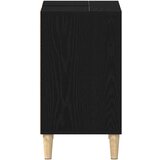 vidaXL Omarica za umivalnik črn hrast 80x33x60 cm inženirski les | Shoptok.si