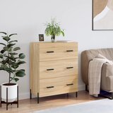 vidaXL Komoda sonoma hrast 69,5x34x90 cm inženirski les Cene