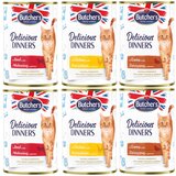 Butcher's Delicious Dinners Cat 6 x 400 g - Miješano pakiranje (3 vrste) | shoptok.hr