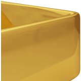 vidaXL umivaonik s otvorom za slavinu 48x37x13,5 cm keramički zlatni | shoptok.hr