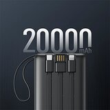 Veger C20 Powerbank - 20.000mAh (Micro + Type C + Lightning 8-pin) crna (W2047) | shoptok.hr