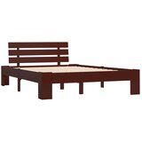 The Living Store Posteljni okvir temno rjav iz trdne borovine 120x200 cm - Posteljni Okvir, (21523278) | Shoptok.si
