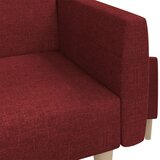  Dvosjed na razvlačenje od tkanine crvena boja vina | shoptok.hr