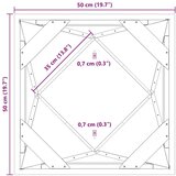  Cvetlično korito Oljčno zelena 50 x 50 x 75 cm Jeklo, (5000207529) | Shoptok.si