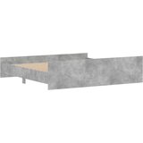  Kreveta s uzglavljem i podnožjem boja betona 200x200 cm | shoptok.hr