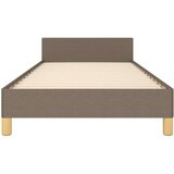  Posteljni okvir z vzglavjem taupe 90x200 cm blago | Shoptok.si