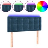 vidaXL LED posteljno vzglavje temno modro 100x5x78/88 cm žamet, (20932838) Cene