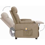  Masažni stol s funkcijo vstajanja taupe blago | Shoptok.si