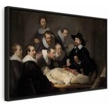  Slika - Rembrandt – The Anatomy Lesson of Dr. Tulp 120x80 U crnom drvenom okviru | shoptok.hr