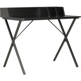 vidaXL Pisalna miza črna 80x50x84 cm Cene