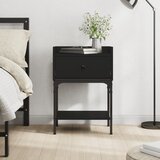 vidaXL Noćni ormarić crni 40 5 x 31 x 60 cm od konstruiranog drva Cijene