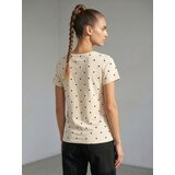 Sinsay Pamučna majica s točkicama | shoptok.hr