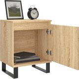  Noćni ormarići 2 kom boja hrasta 40x30x50 cm konstruirano drvo | shoptok.hr