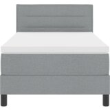 vidaXL Box Spring Krevet s Dušekom Svijetlo Siva 90x190 cm Tkanina | shoptok.hr