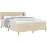 Box Spring postelja z vzmetnico v kremni, 160x200 cm tkanina, (22051591) | Shoptok.si